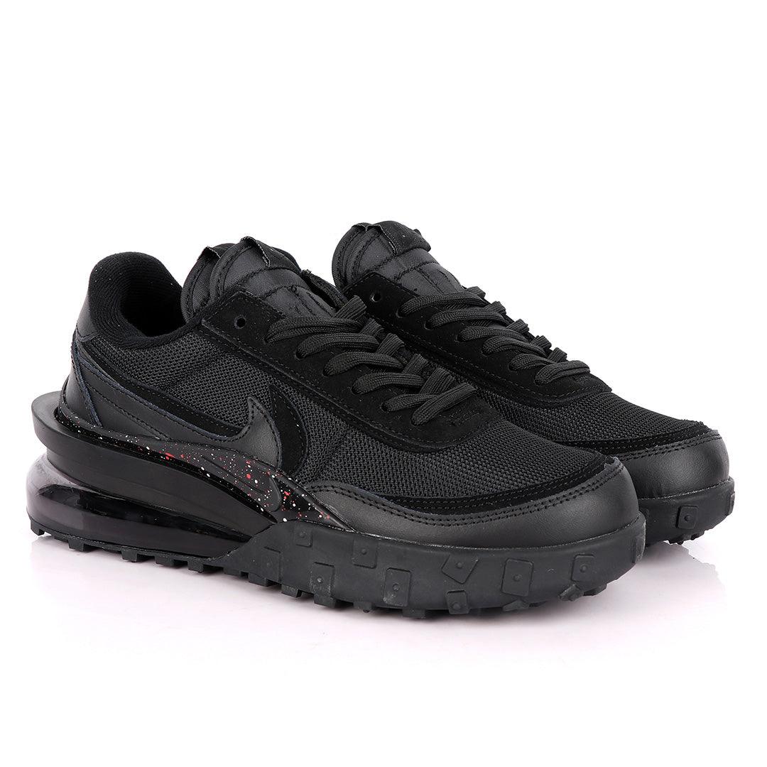 NK Sacai Waffle Tailwind Royal Black Sneakers - Obeezi