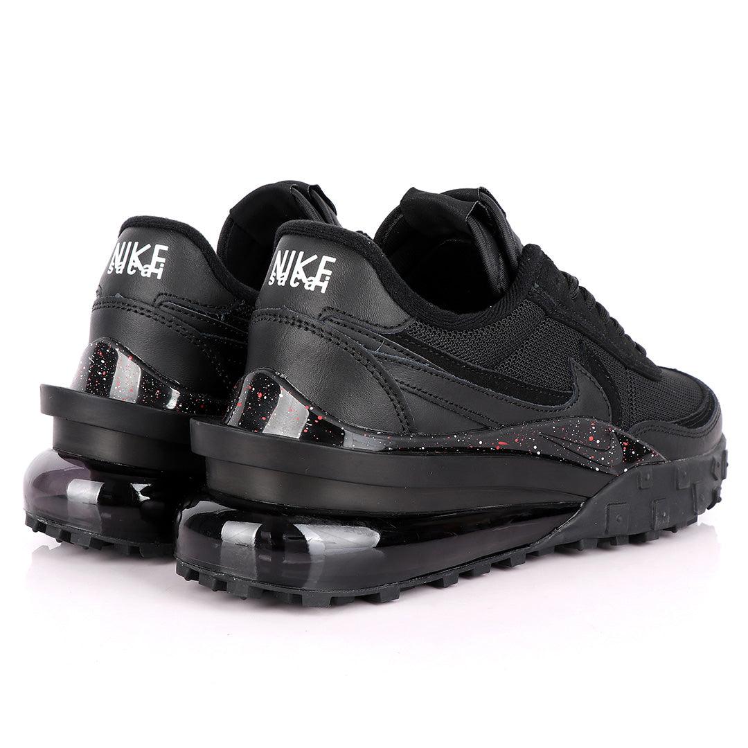 NK Sacai Waffle Tailwind Royal Black Sneakers - Obeezi