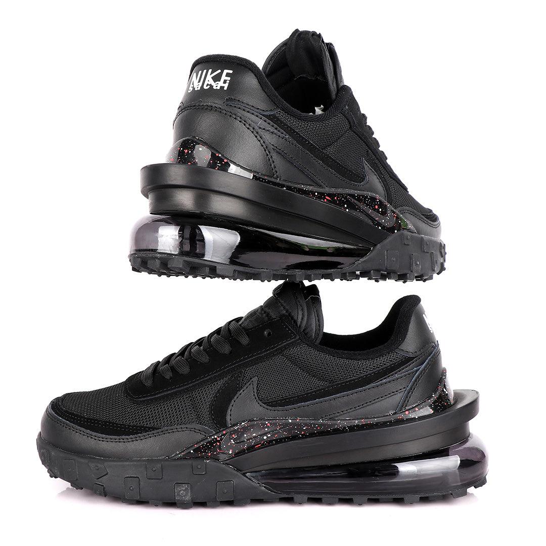 NK Sacai Waffle Tailwind Royal Black Sneakers - Obeezi