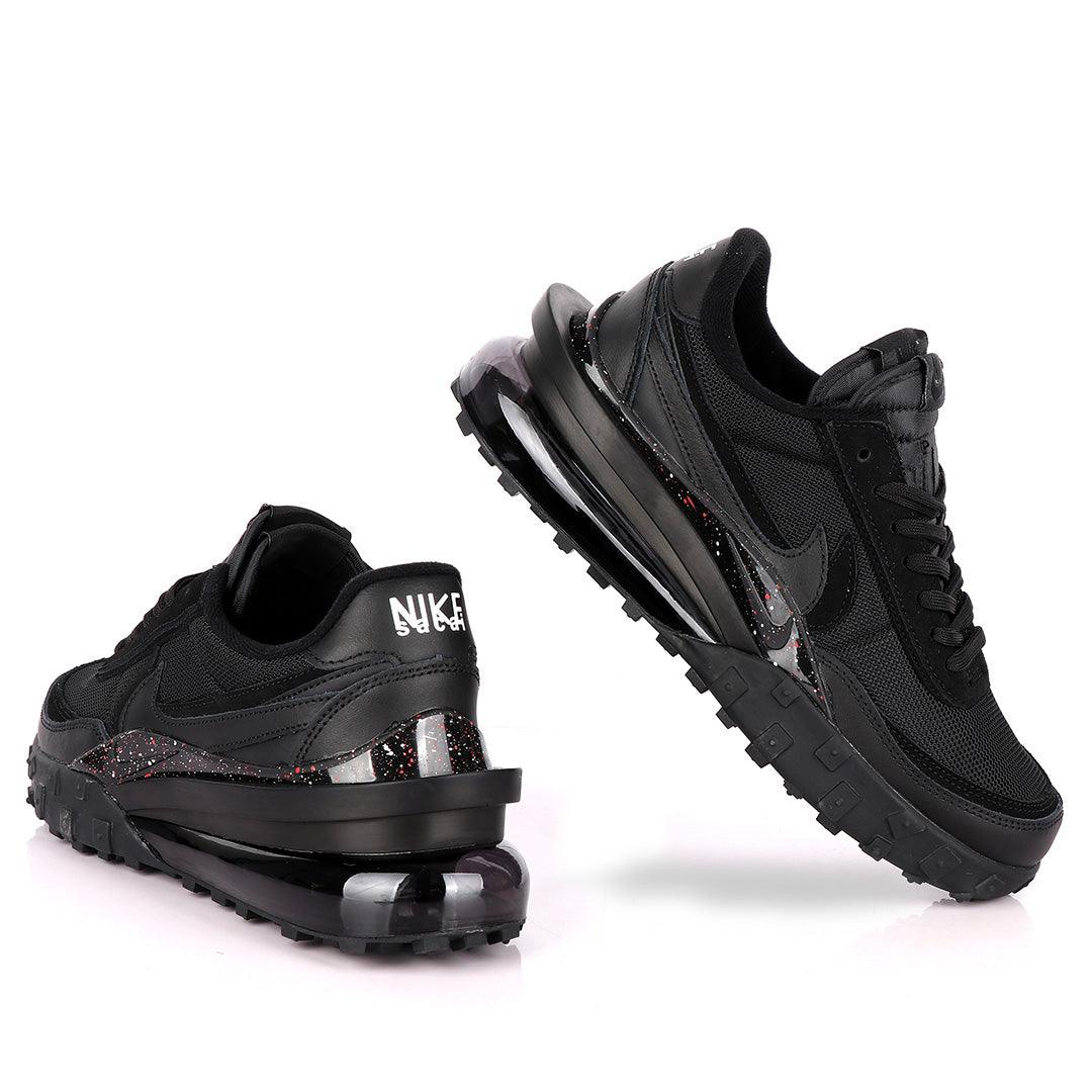 NK Sacai Waffle Tailwind Royal Black Sneakers - Obeezi