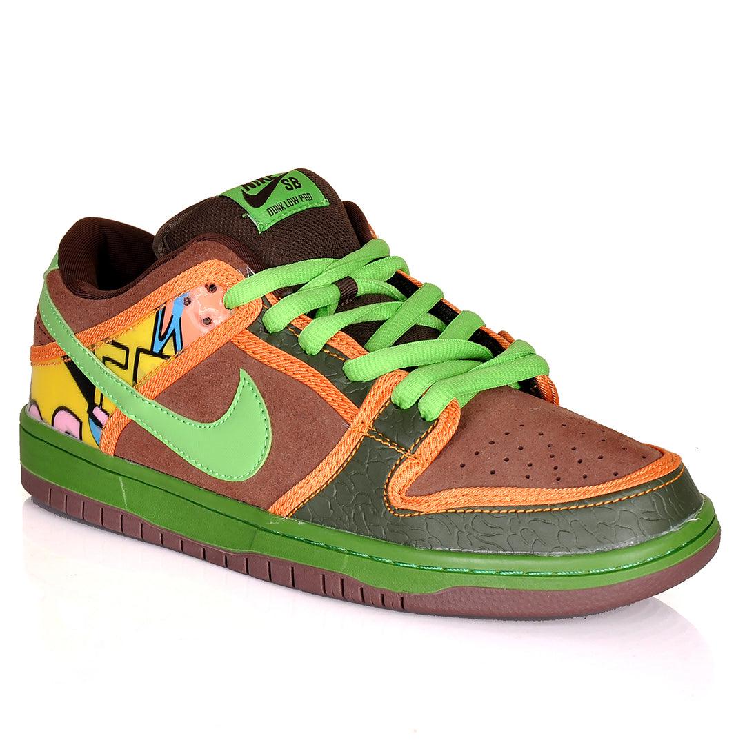 NK SB Dunk Low Pro Mixed Green Sneakers - Obeezi.com