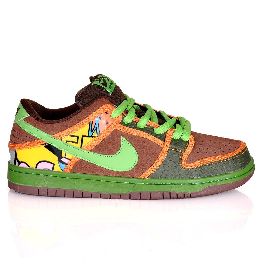 NK SB Dunk Low Pro Mixed Green Sneakers - Obeezi.com