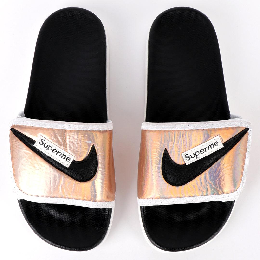 NK Swooch Supreme Gold Men's Slide - Obeezi.com