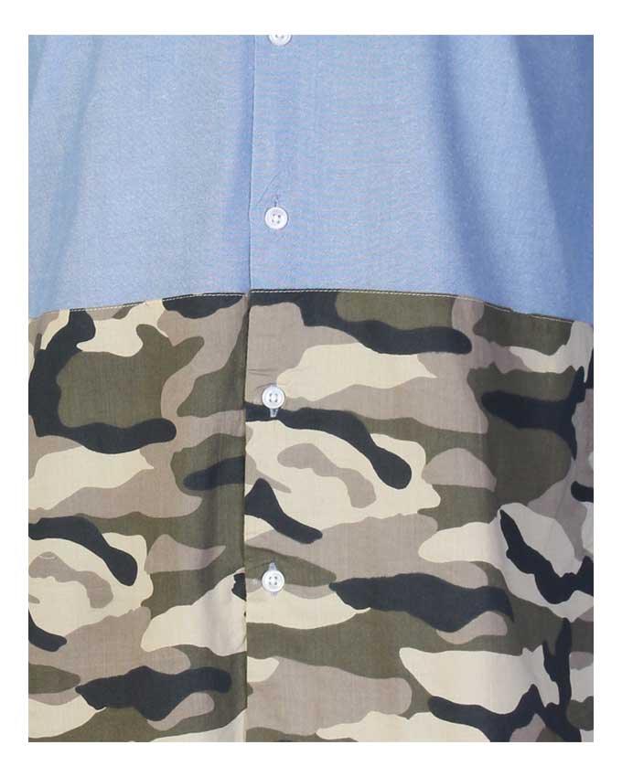 Obeezi blue Ray Mid-Camo Shirt - Obeezi