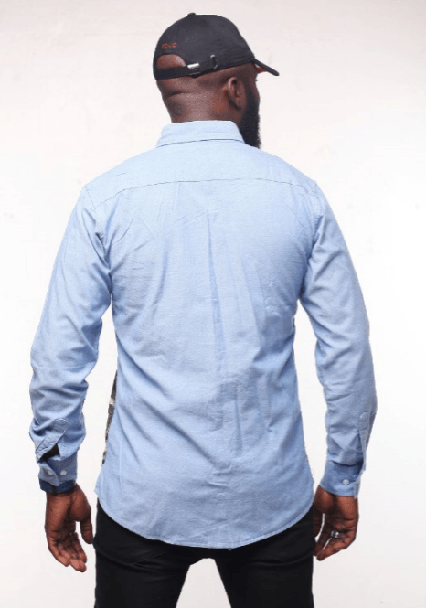 Obeezi blue Ray Mid-Camo Shirt - Obeezi