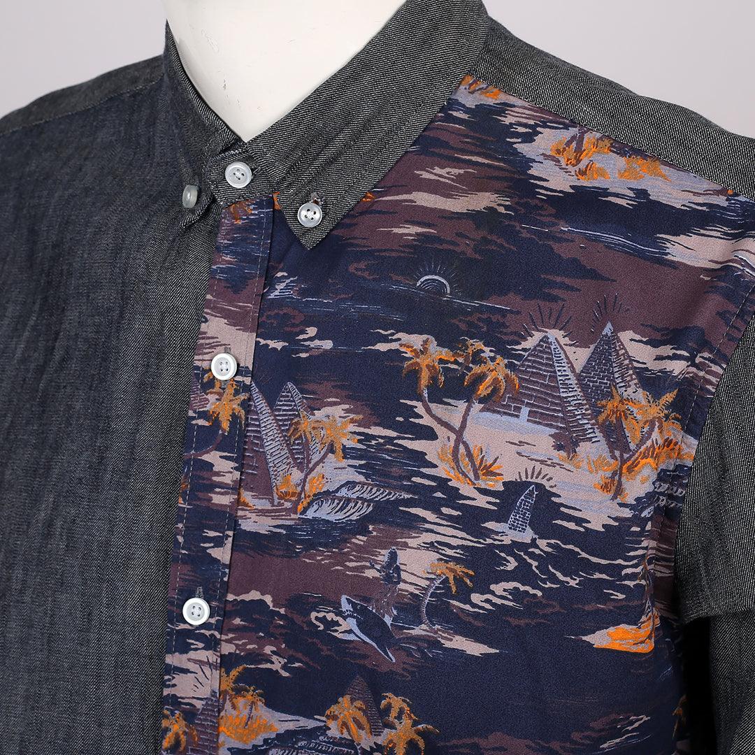 Obeezi Exquisite Double sided Designed Shirt - Grey - Obeezi.com