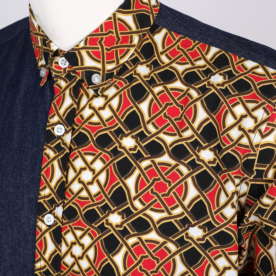 Obeezi Exquisite Double sided Multi Coloured Designed Shirt - Obeezi.com