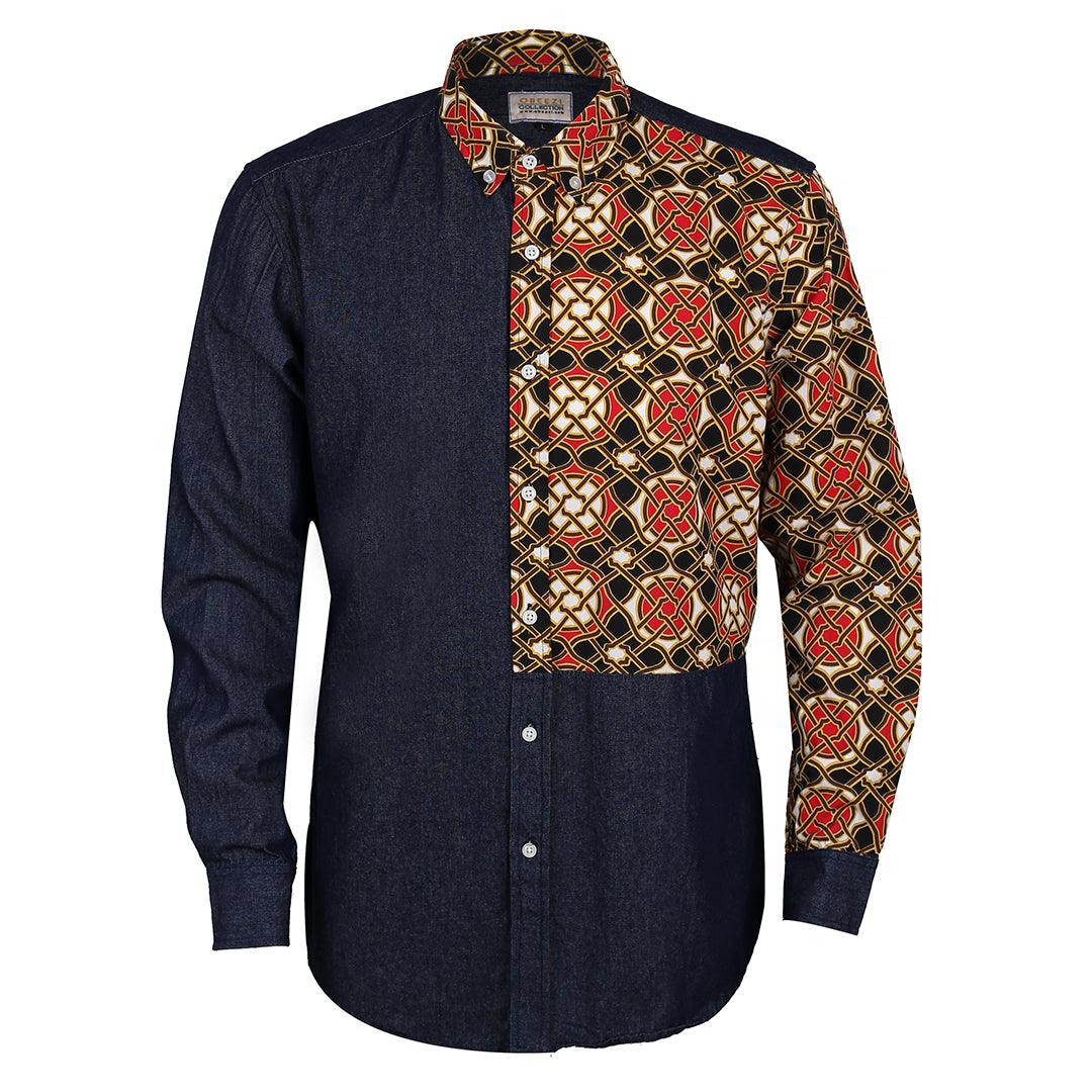 Obeezi Exquisite Double sided Multi Coloured Designed Shirt - Obeezi.com