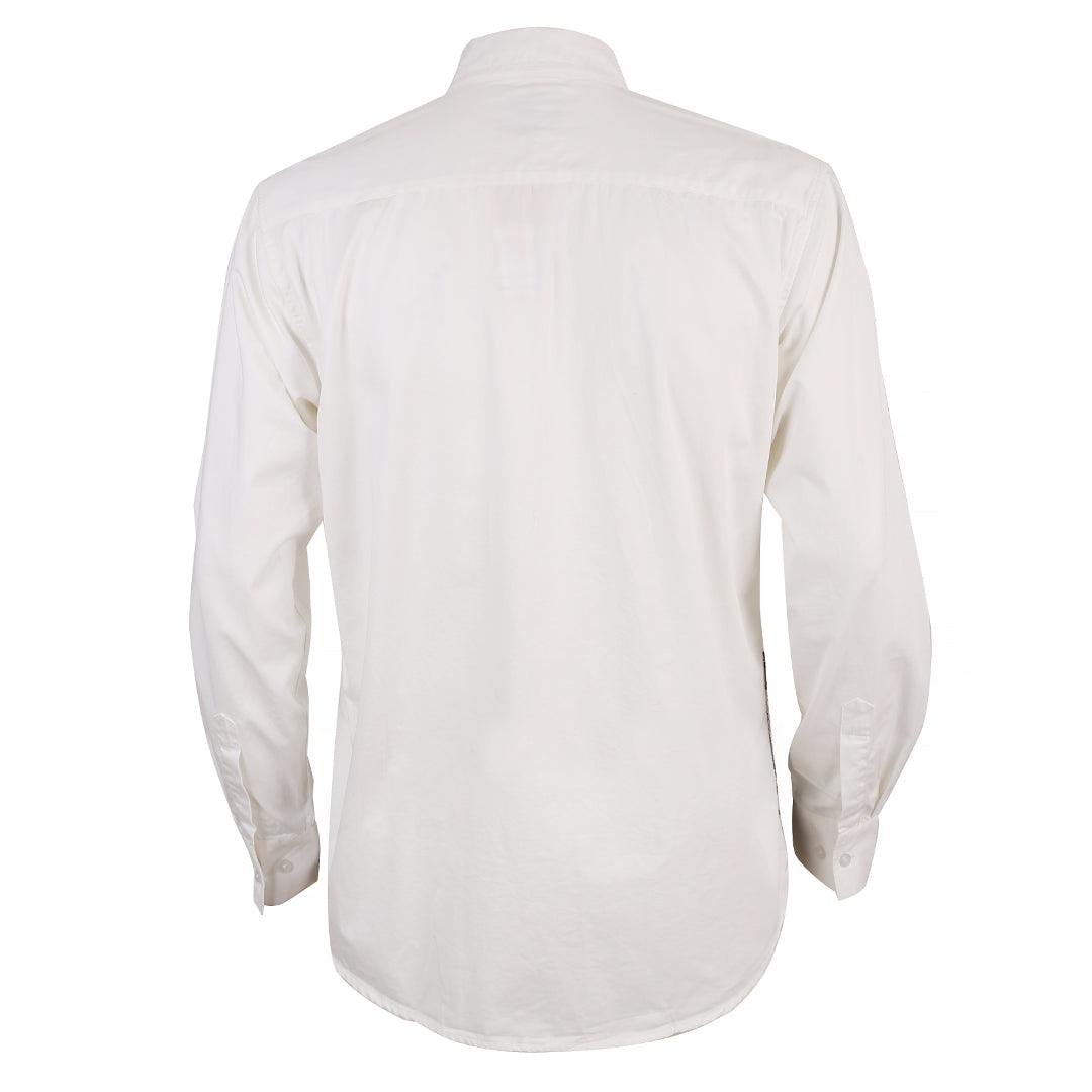 Obeezi Exquisite Half Camouflage Designed Shirt - White - Obeezi.com