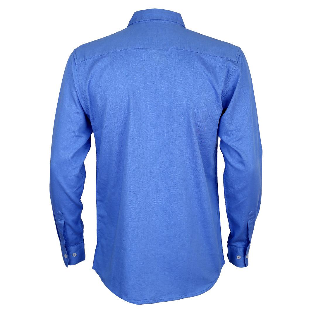 Obeezi Exquisite V Patterned Designed Shirt - Blue - Obeezi.com