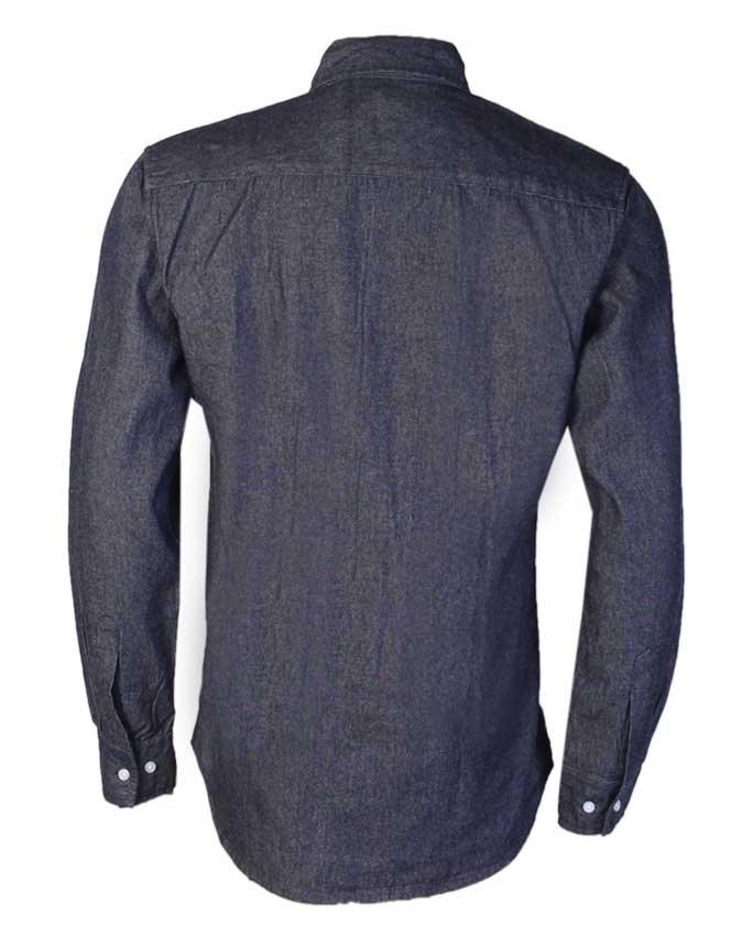 Obeezi Mid-V Casual with Orange Smiley Denim Shirt - Obeezi