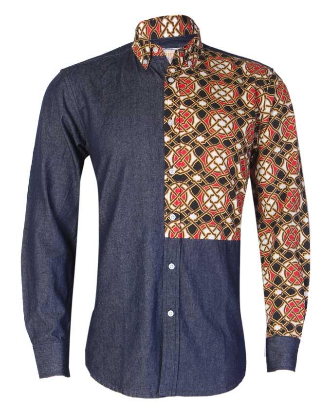 Obeezi Royal men Mid Colored Denim Shirt - Obeezi