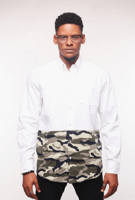 Obeezi White Ray Mid-Camo shirt - Obeezi