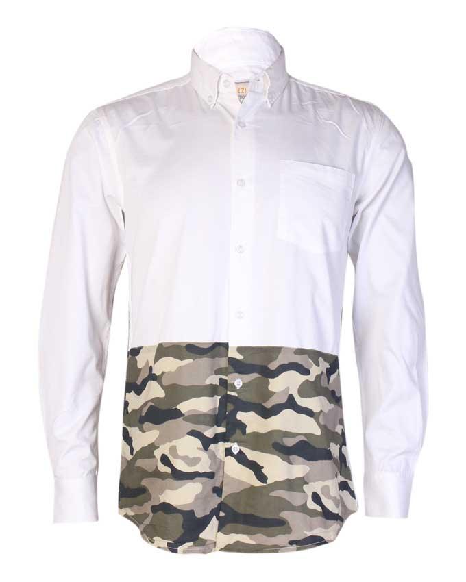 Obeezi White Ray Mid-Camo shirt - Obeezi