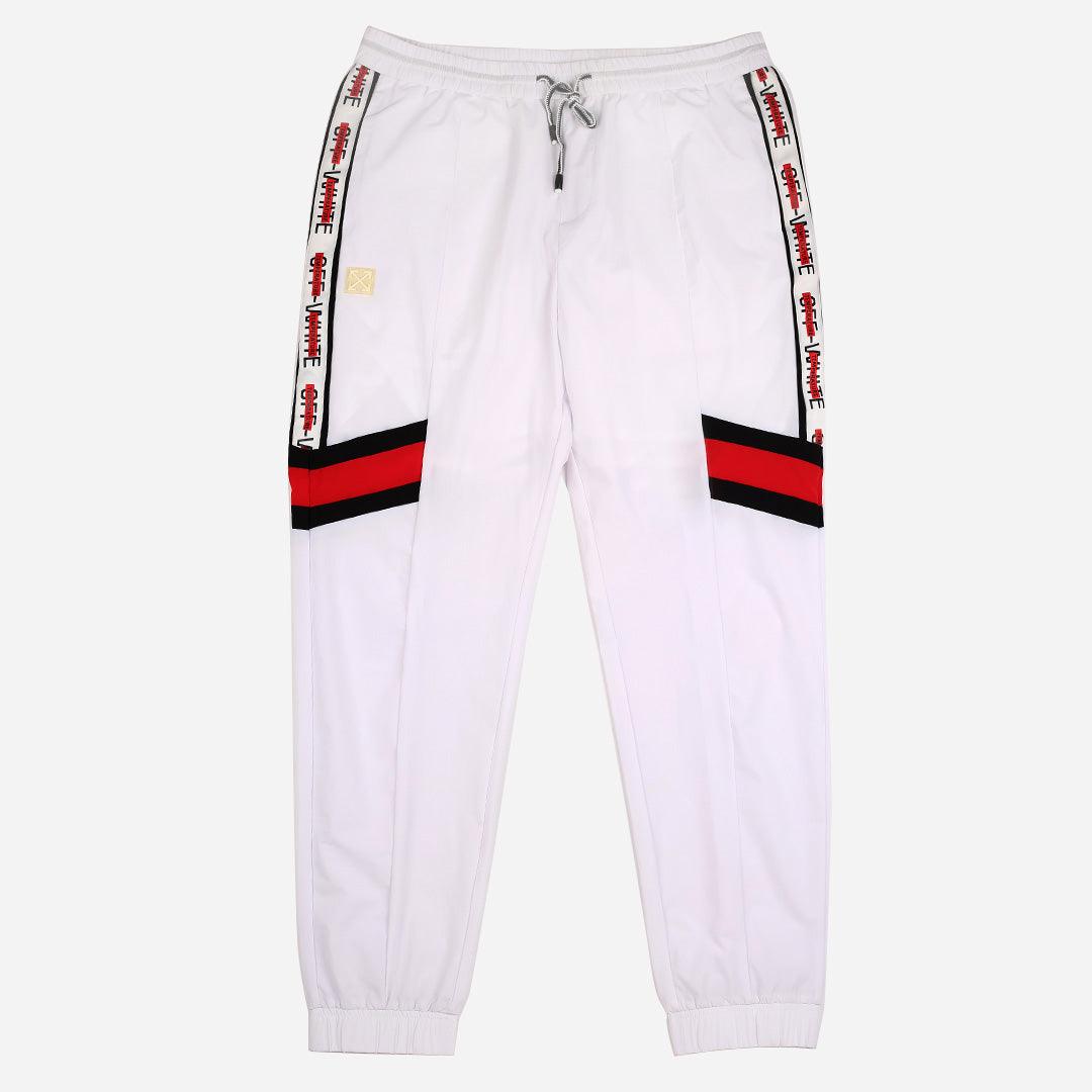 Off Men's Logo Designed Joggers - White - Obeezi.com