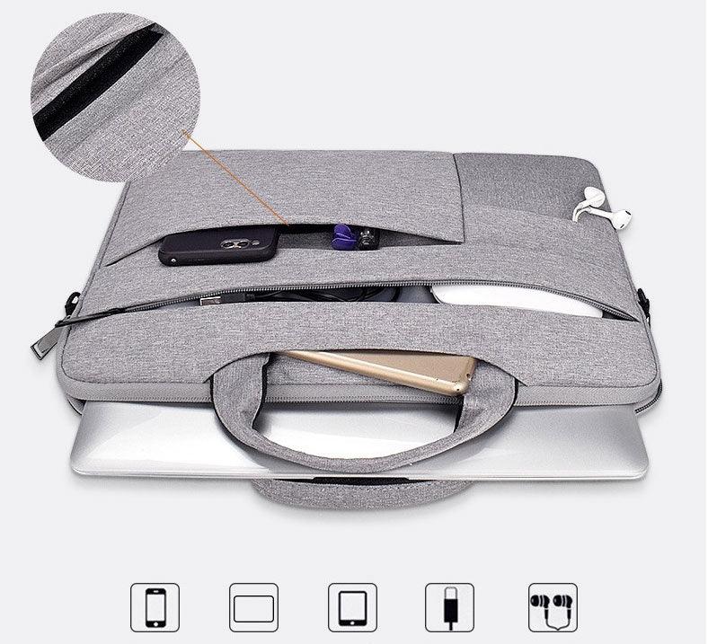Office Travel 15.6 Inch Waterproof Custom Laptop Bag-Grey - Obeezi.com