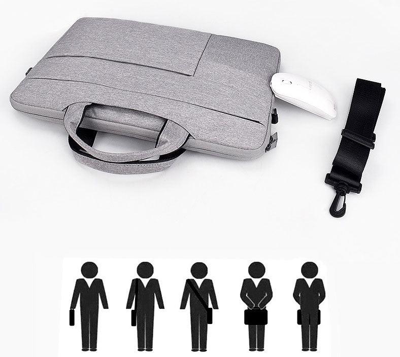 Office Travel 15.6 Inch Waterproof Custom Laptop Bag-Grey - Obeezi.com