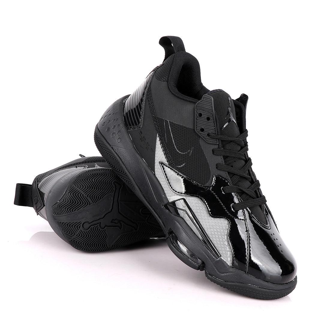 Original Air Jordan Zoom All Black Night Vader Sneakers - Obeezi