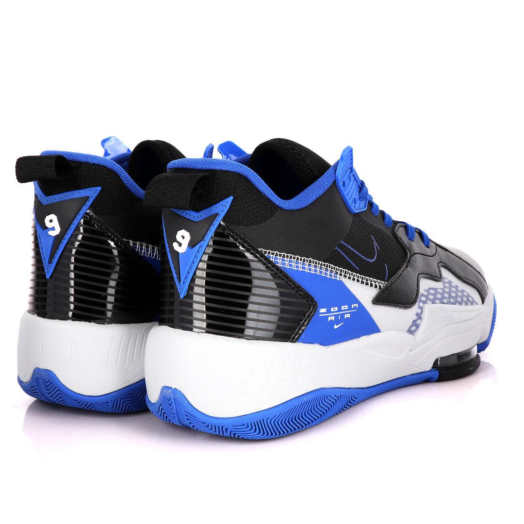 Original Air Jordan Zoom Royal Blue And Black Sneakers - Obeezi