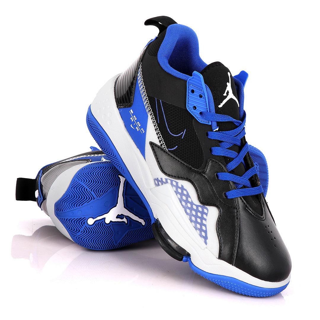 Original Air Jordan Zoom Royal Blue And Black Sneakers - Obeezi