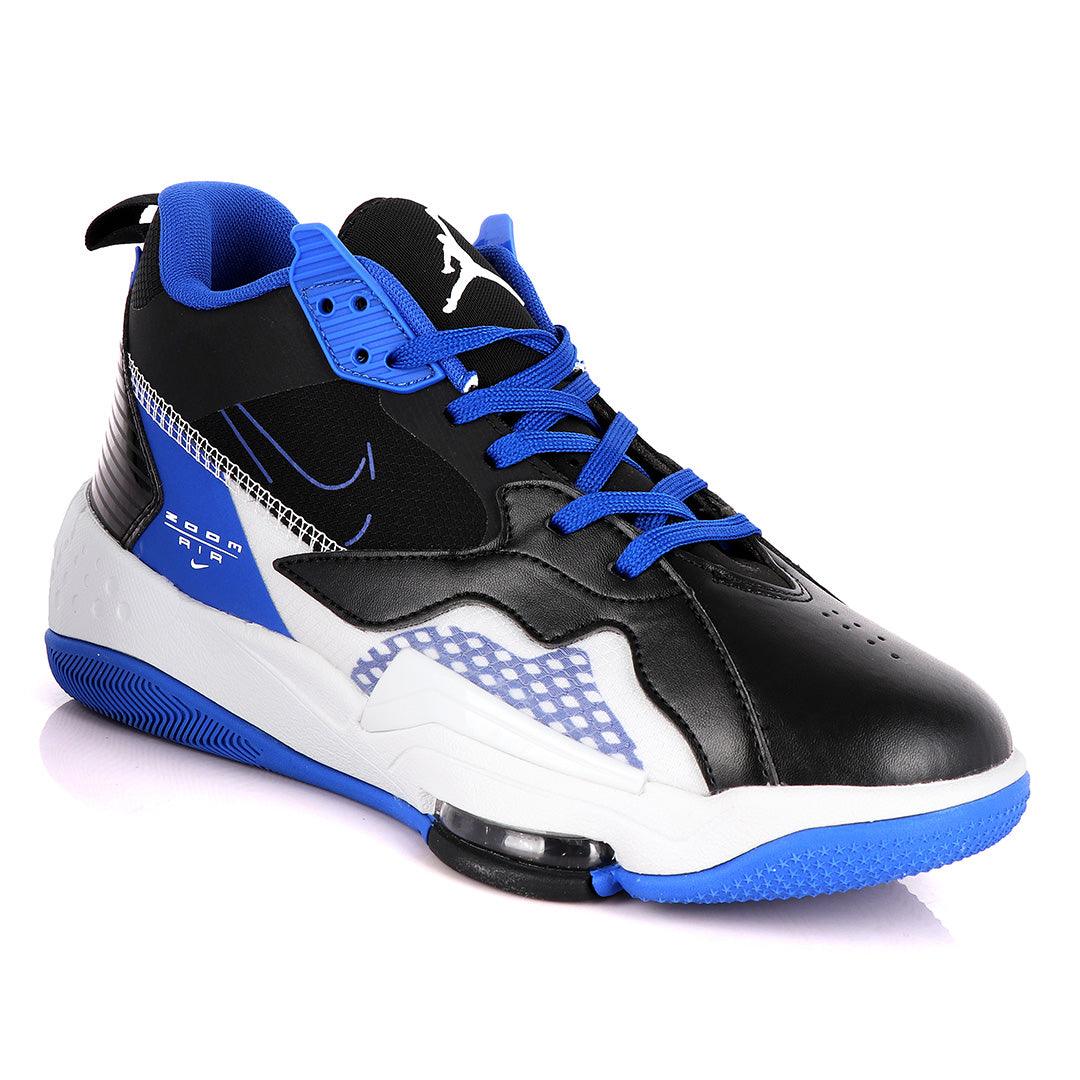 Original Air Jordan Zoom Royal Blue And Black Sneakers - Obeezi