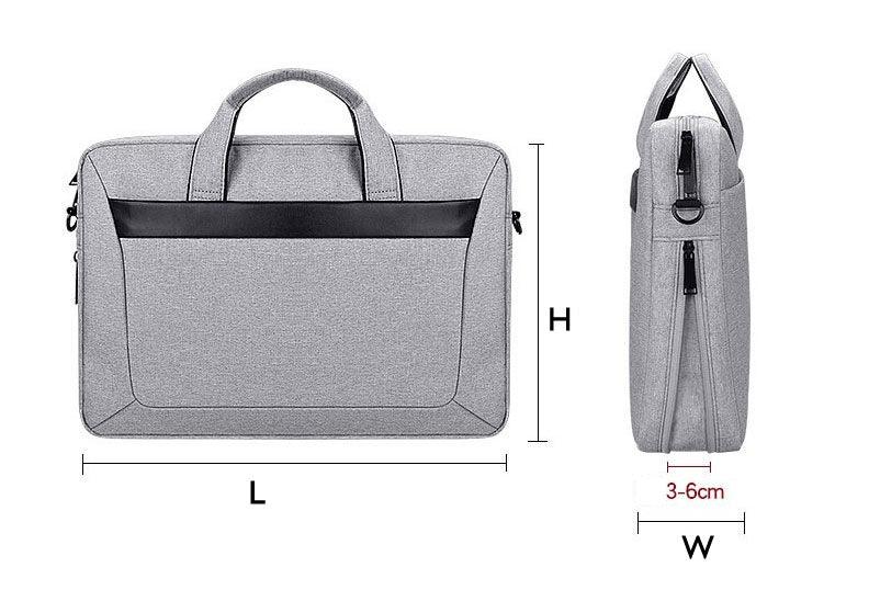 Oxford Men's Portable And Expandable Laptop Bag- Ash - Obeezi.com