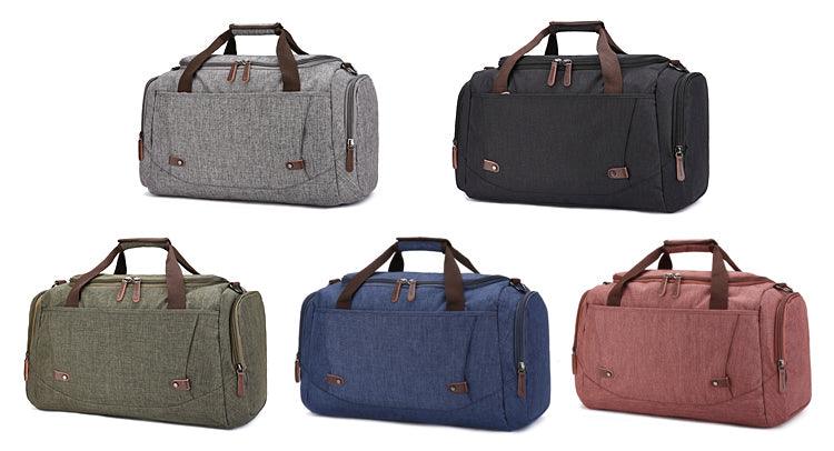 Oxford Multi Pocket Water Resistant Large Capacity Luggage Black Bags - Obeezi.com