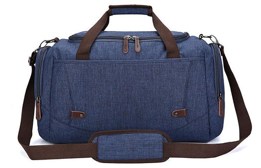 Oxford Multi Pocket Water Resistant Large Capacity Luggage Blue Bags - Obeezi.com
