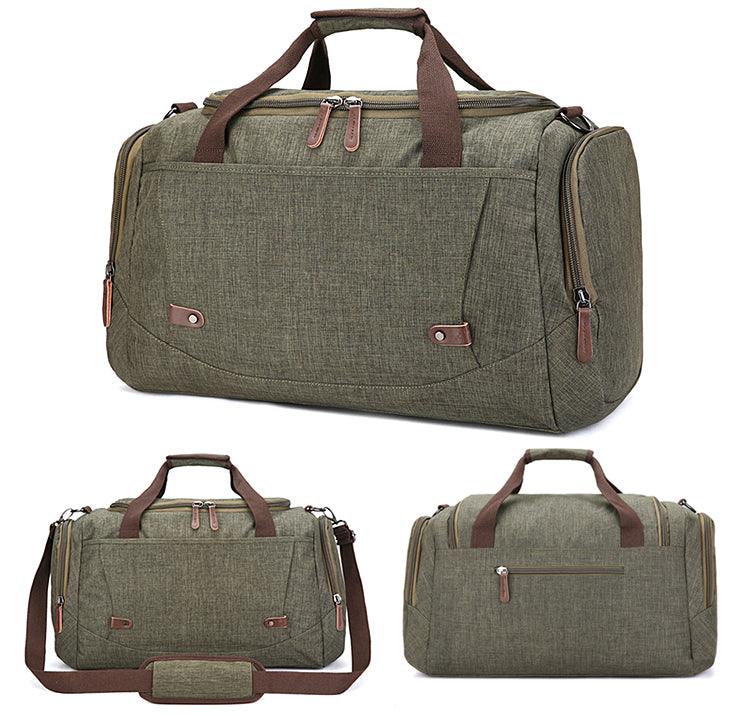 Oxford Multi Pocket Water Resistant Large Capacity Luggage Green Bags - Obeezi.com