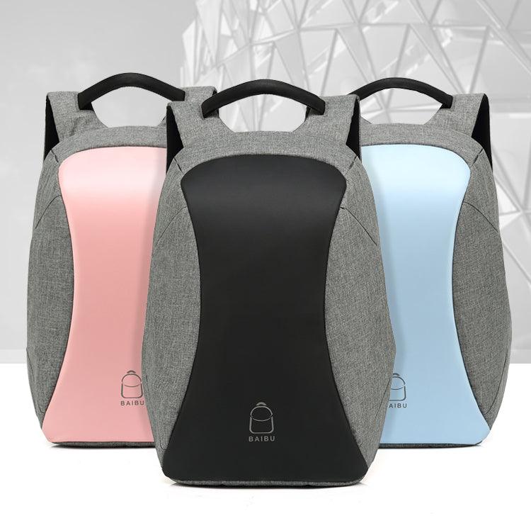 Oxford Waterproof Business and Laptop Smart Backpack- Black - Obeezi.com