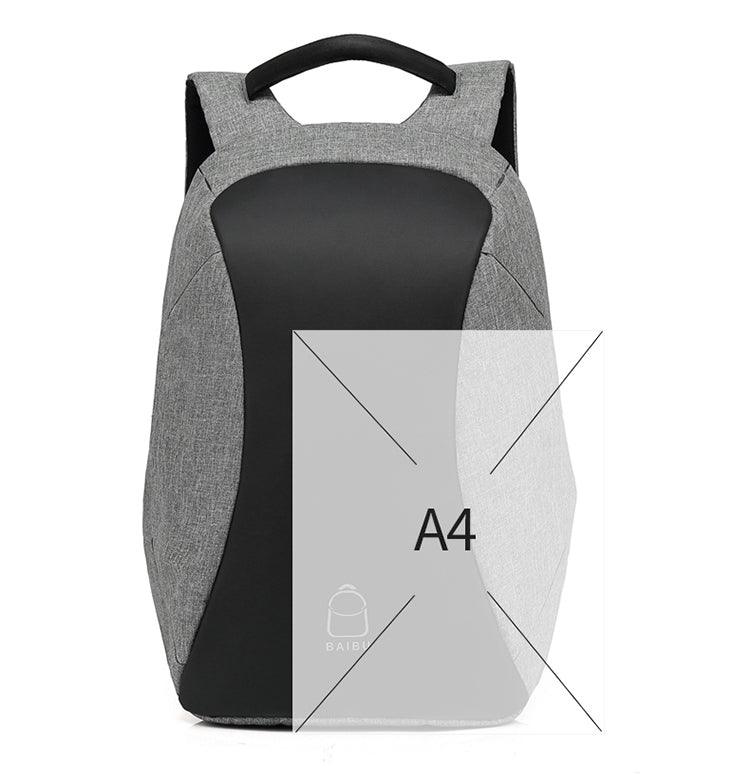 Oxford Waterproof Business and Laptop Smart Backpack- Black - Obeezi.com