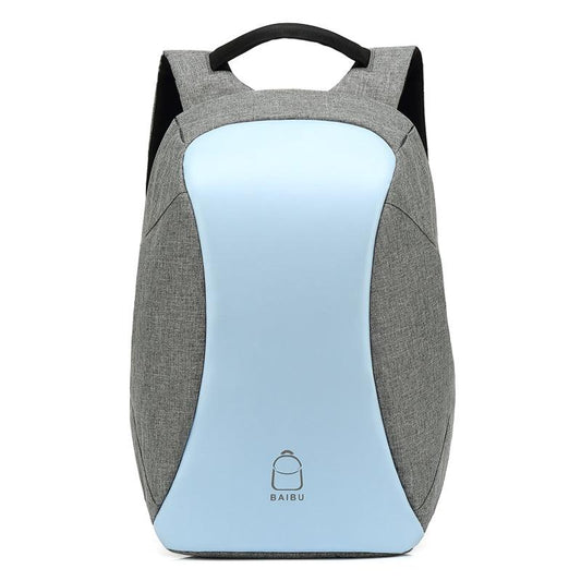 Oxford Waterproof Business and Laptop Smart Backpack- Blue - Obeezi.com