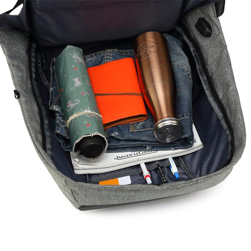 Oxford Waterproof Business and Laptop Smart Backpack- Blue - Obeezi.com