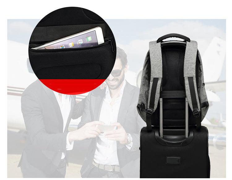 Oxford Waterproof Business and Laptop Smart Backpack- Blue - Obeezi.com