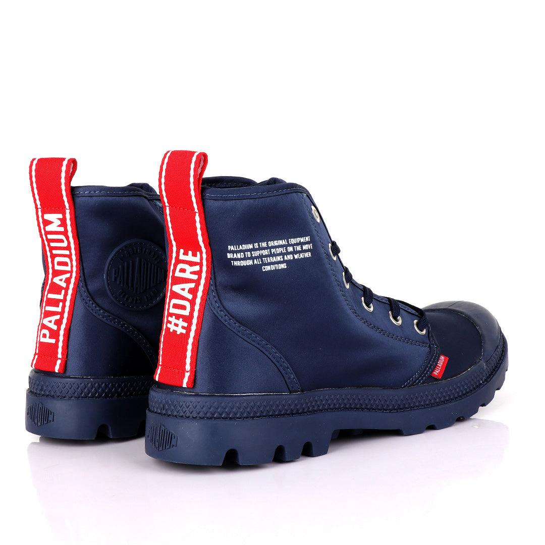 Palladium Dare Night Navyblue with Red Strap Boots - Obeezi