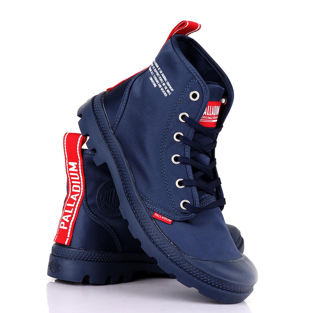 Palladium Dare Night Navyblue with Red Strap Boots - Obeezi