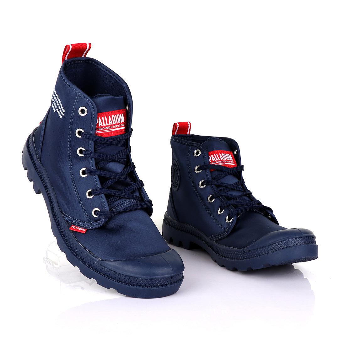 Palladium Dare Night Navyblue with Red Strap Boots - Obeezi