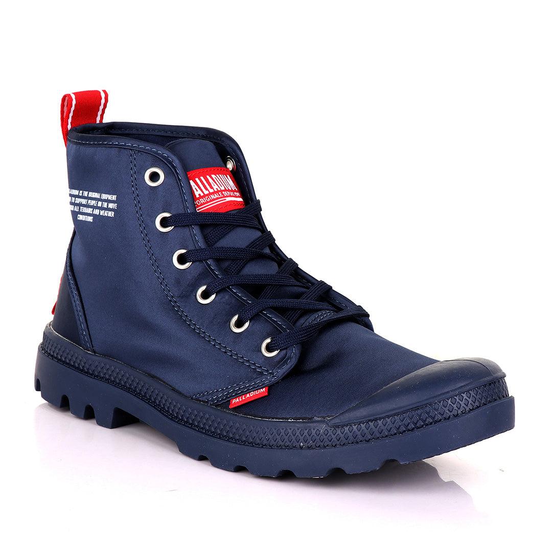 Palladium Dare Night Navyblue with Red Strap Boots - Obeezi