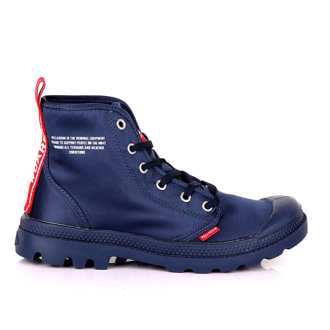 Palladium Dare Night Navyblue with Red Strap Boots - Obeezi