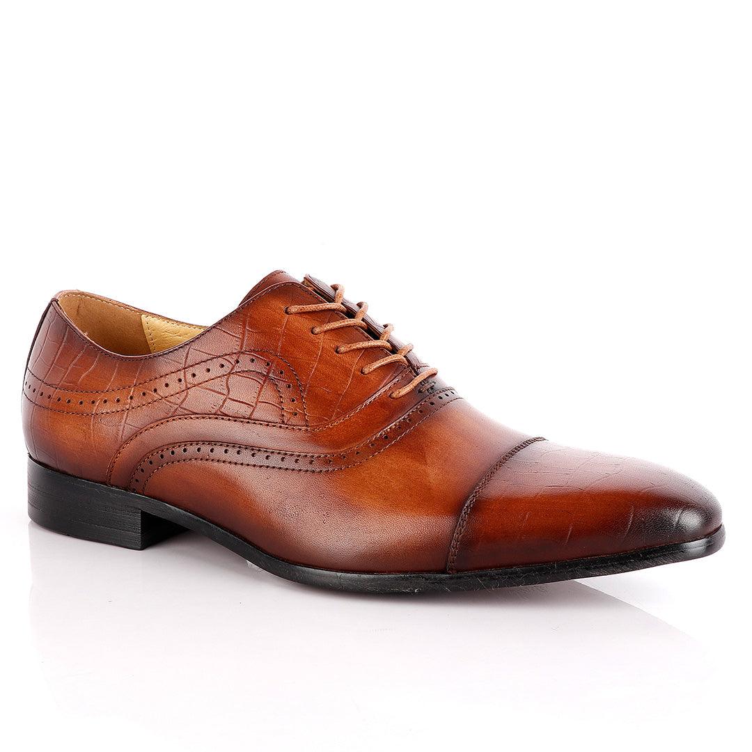 Paul Smith Derby Lace Up Brown Leather Brogue Shoe - Obeezi