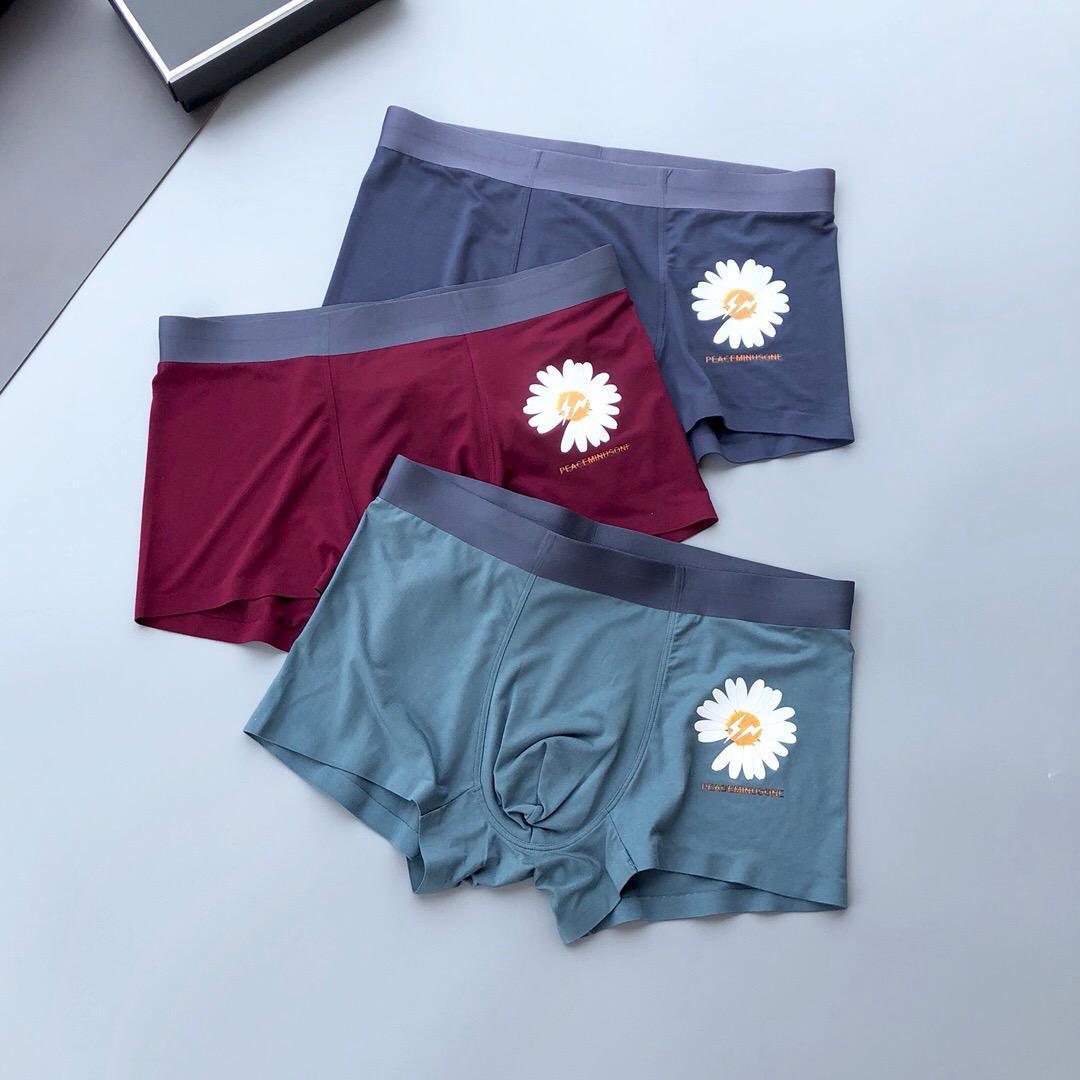 Peaceminus 3 in 1 Red SkyBlue Green Lightweight Boxers - Obeezi.com