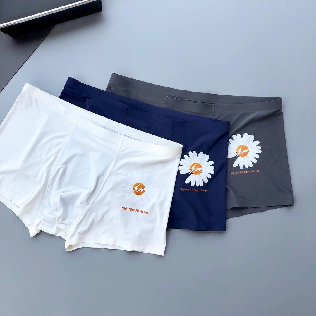 Peaceminus 3 in 1 White Navyblue Green Lightweight Boxers - Obeezi.com