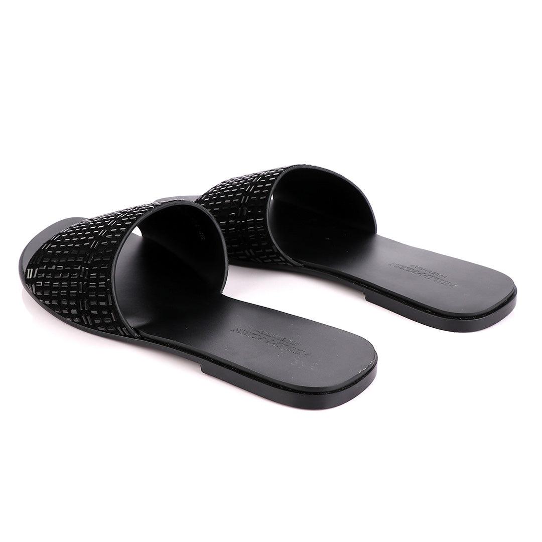 Philipp Plein Black Swarovski Embellished Slide Sandals - Obeezi