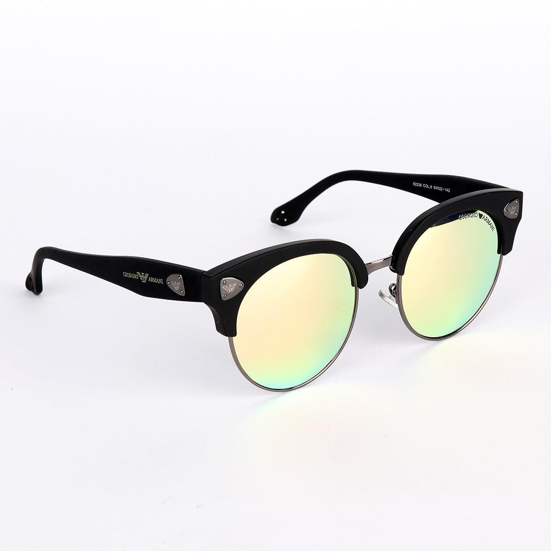 Plastic Frame Reflector Black Sunglasses - Obeezi.com