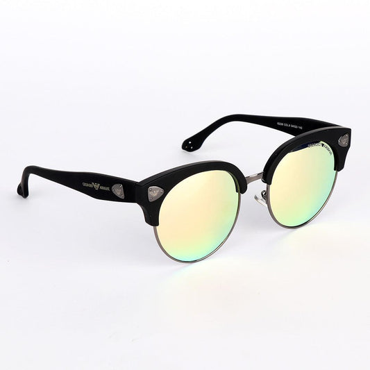 Plastic Frame Reflector Black Sunglasses - Obeezi.com