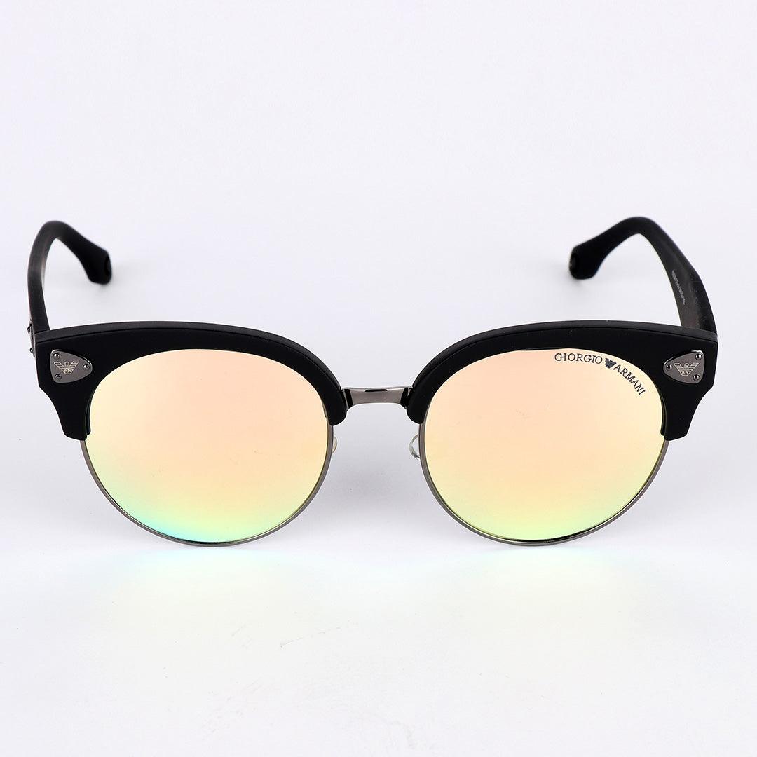 Plastic Frame Reflector Black Sunglasses - Obeezi.com