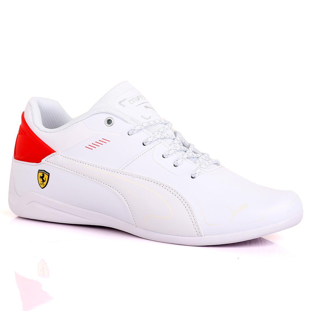 PM Ferrari Drift Cat Delta Sneakers-White - Obeezi.com