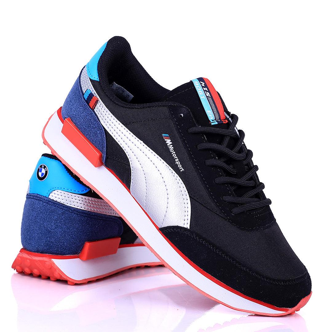 PM Future Rider Low Heel Sneaker -Black - Obeezi.com