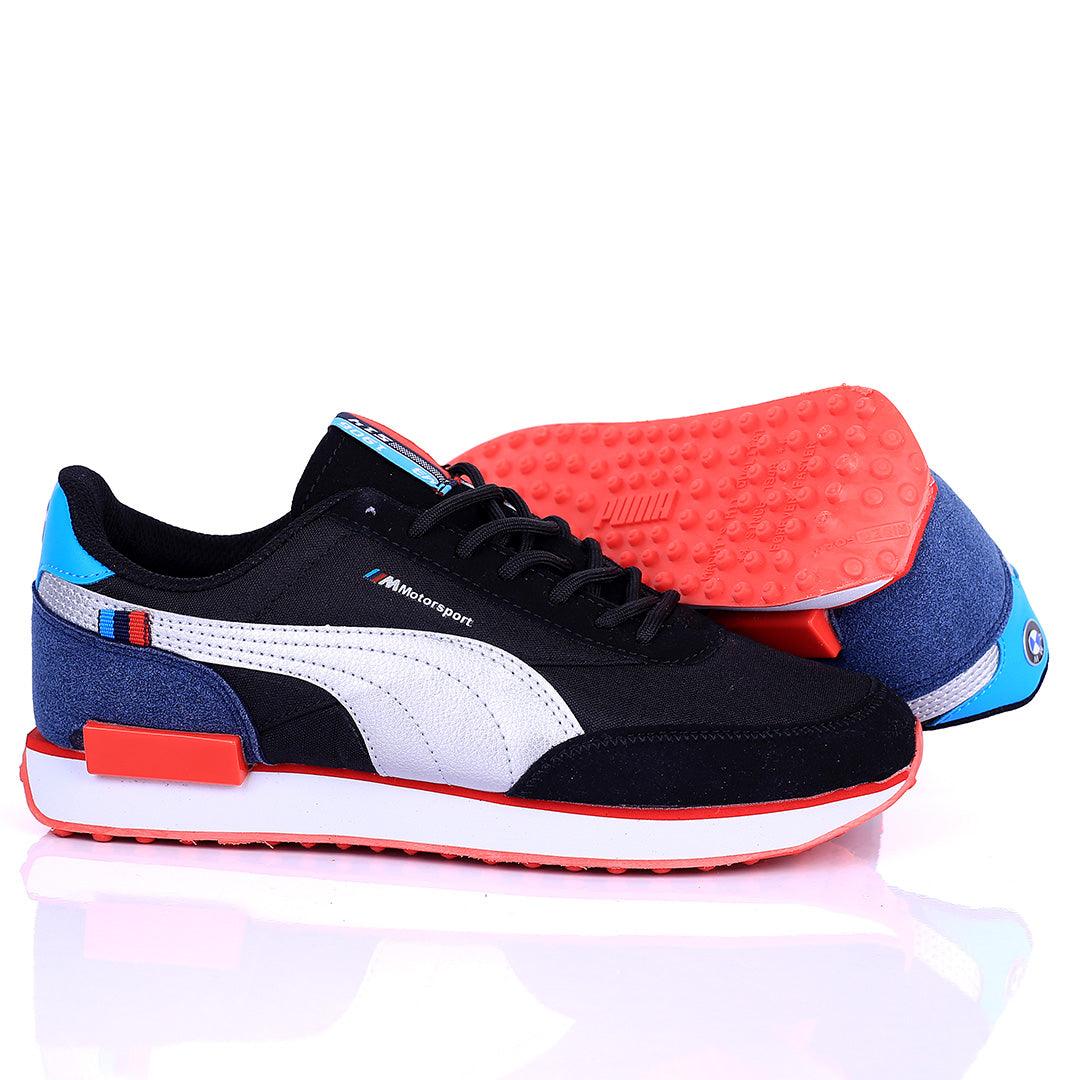 PM Future Rider Low Heel Sneaker -Black - Obeezi.com