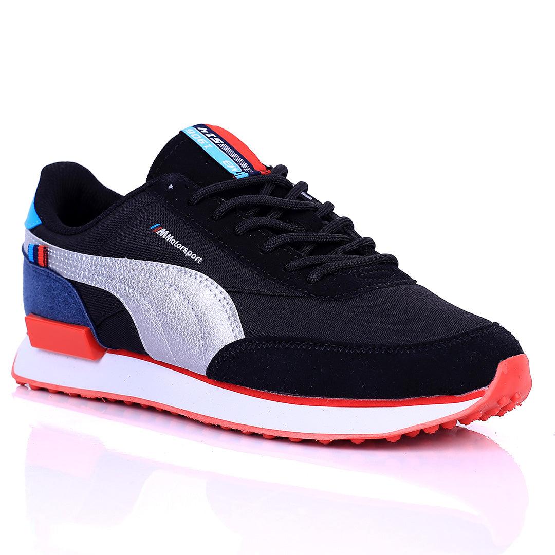 PM Future Rider Low Heel Sneaker -Black - Obeezi.com